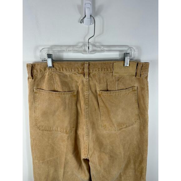 Y2K Tommy Jeans Double Knee Jeans Tan Utility Size 36x32 Streetwear - Picture 11 of 12